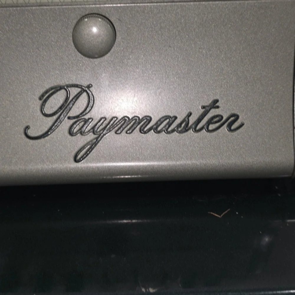 Vintage Paymaster Series Check Writer With Keys‎ MCM Art Deco Accounting